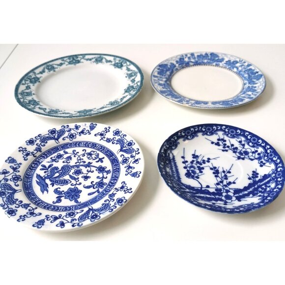 Collector Plates Four- Two Japanese, Two English Vintage - Picture 4 of 16